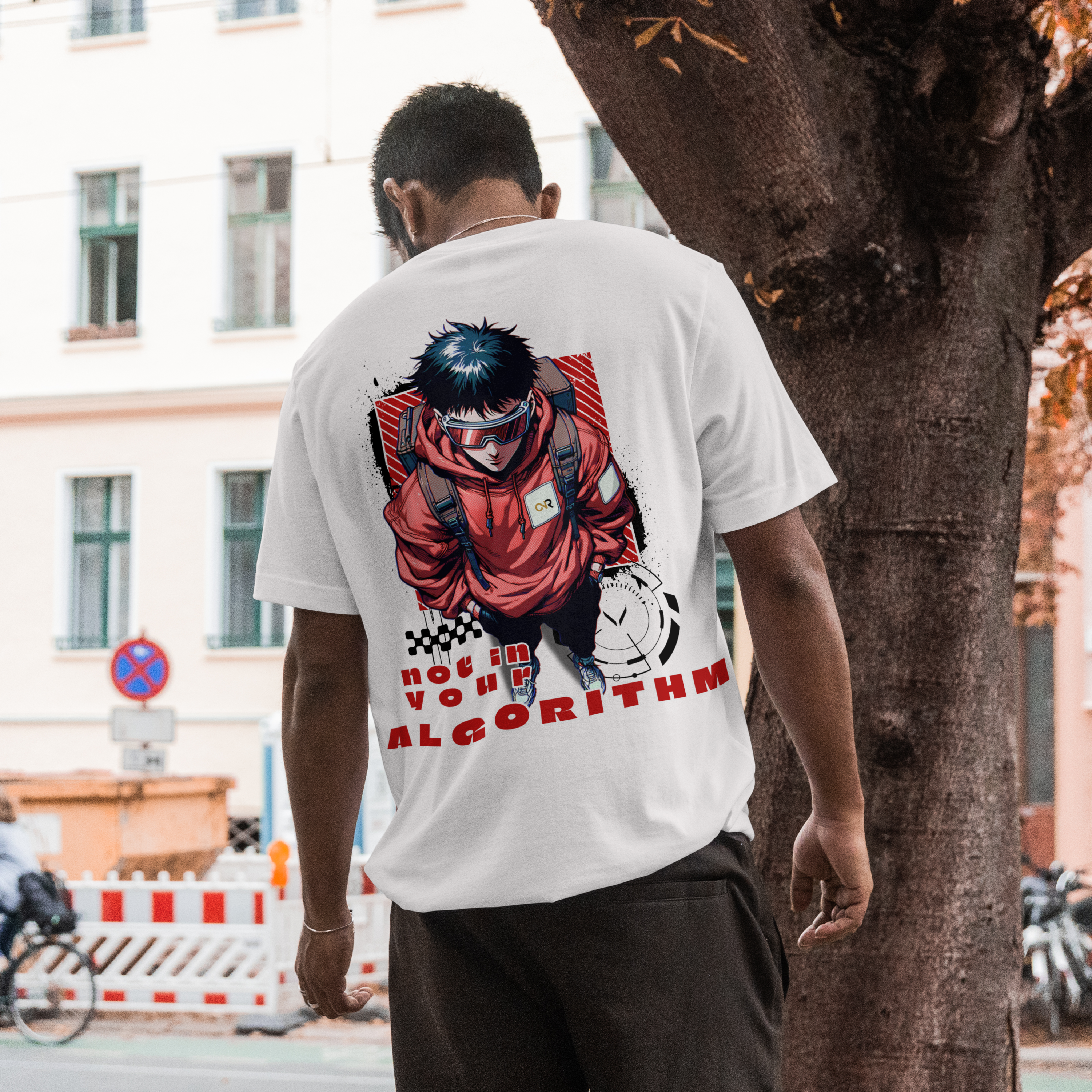 Not In Your Algorithm Oversized Graphic Tee – ONVR Fashion