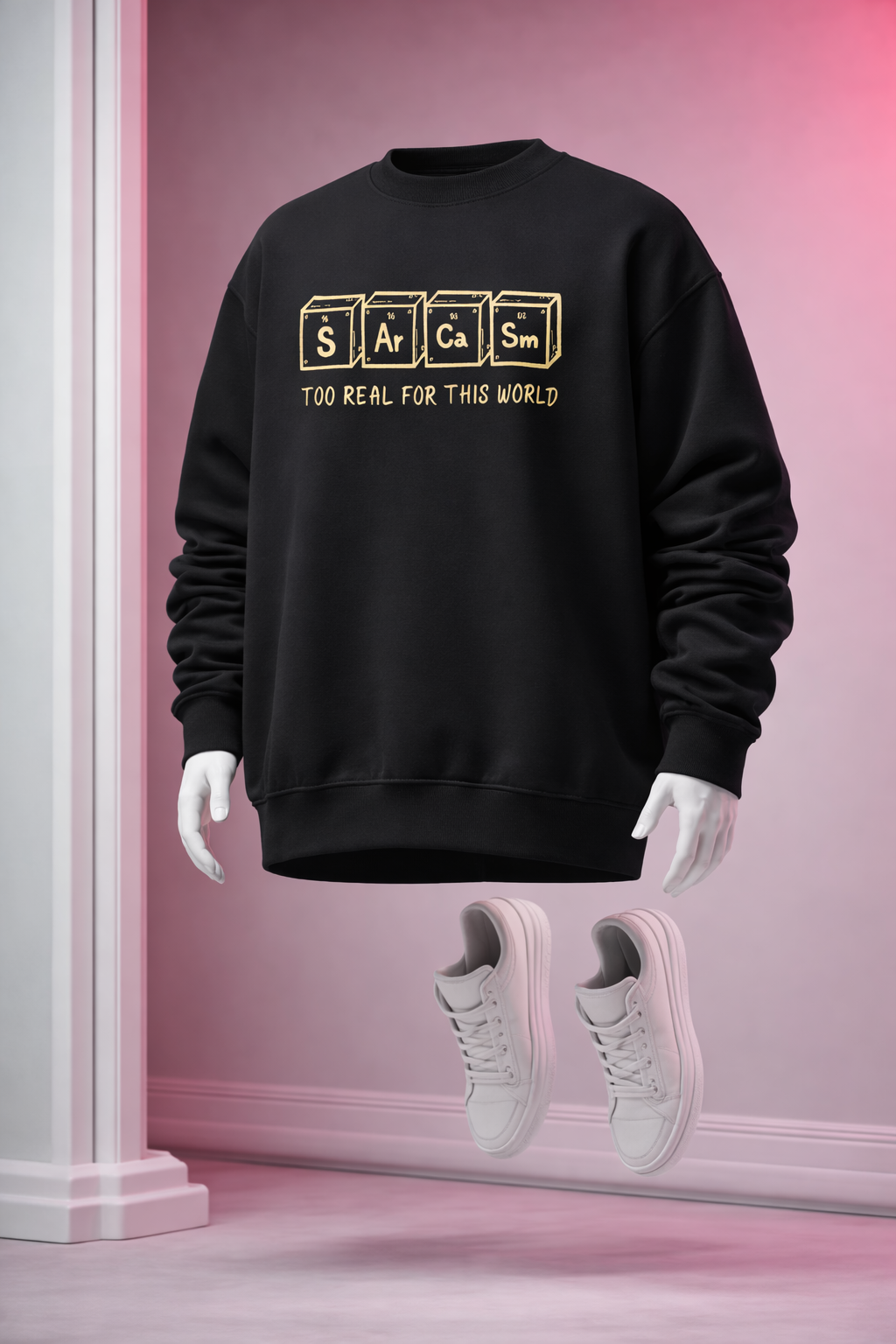 Black sweatshirt Mockup