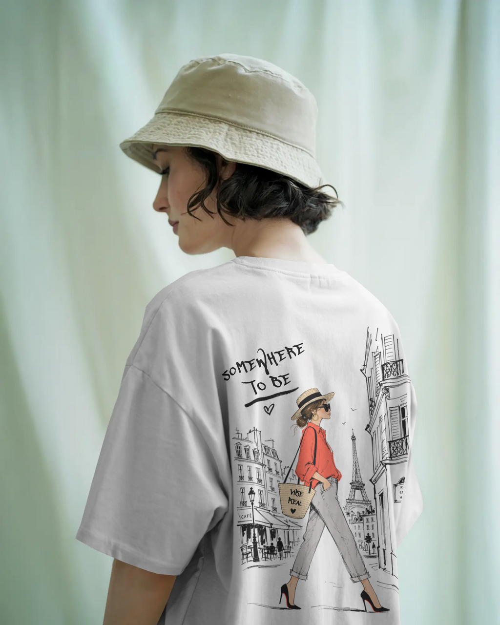 La Parisienne Oversized Graphic T-Shirt