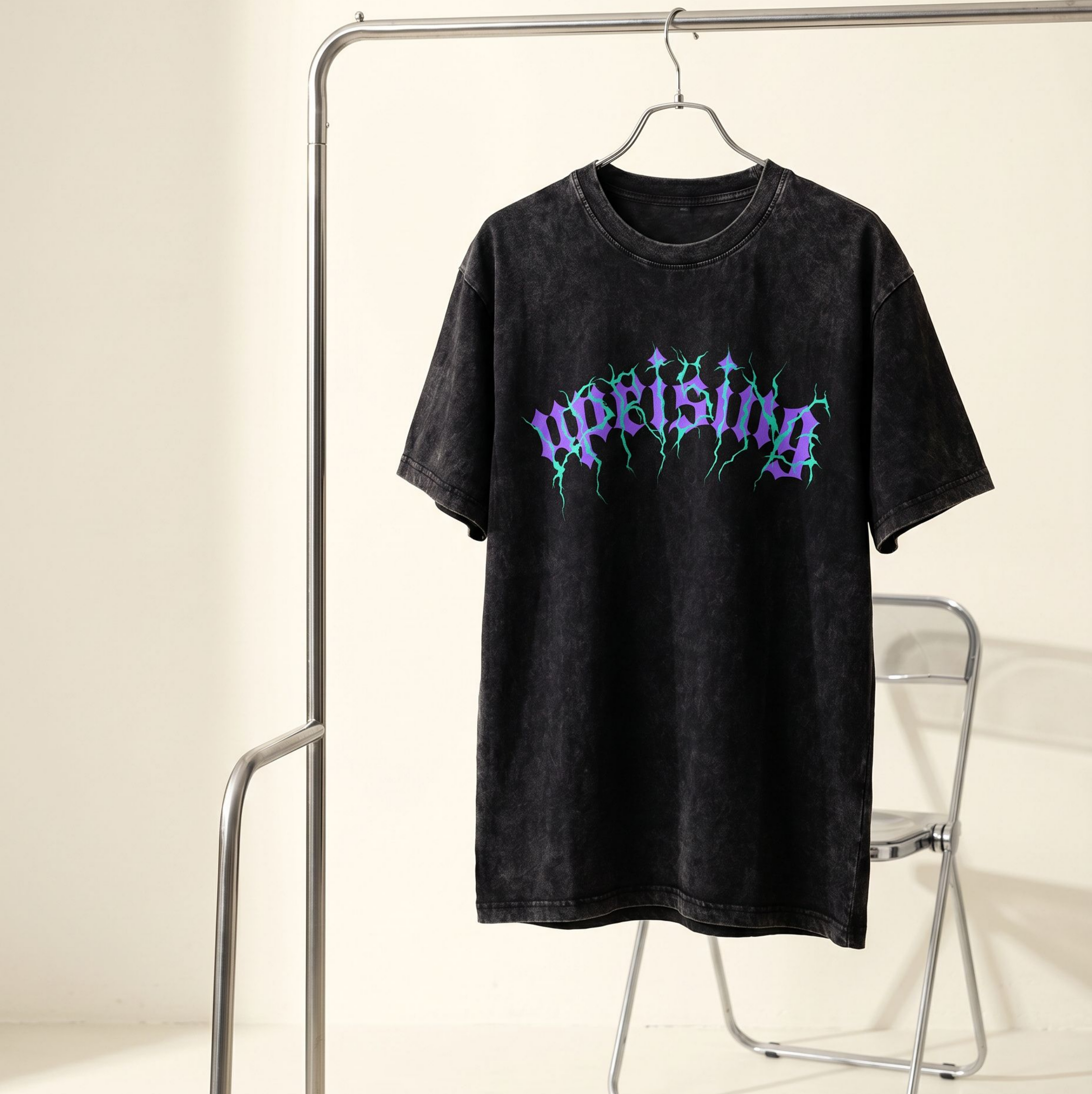 Uprising Acid Wash Oversized Tee